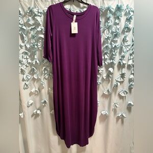 Zenana Outfitters Deep Purple Dress